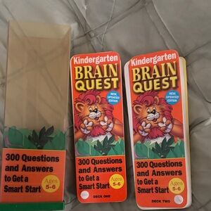 Brain quest. Kindergarten. Two decks.